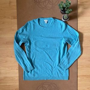 Turquoise 100% Cashmere Sweater